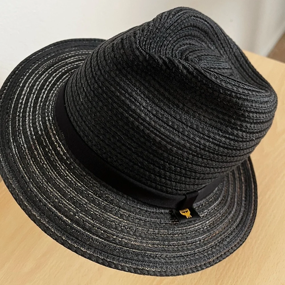 MCM Legere Black Hat Rare Fedora Bucket Japan Exclusive late 1990’s NWOT